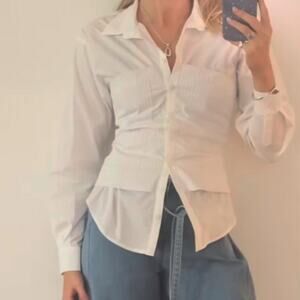 Sovere white button up shirt